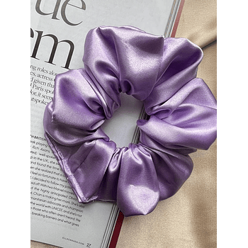 Scrunchie Grande Lila En Satin