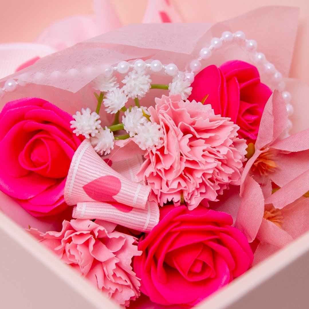 Bouquet Artificial Rosado 4