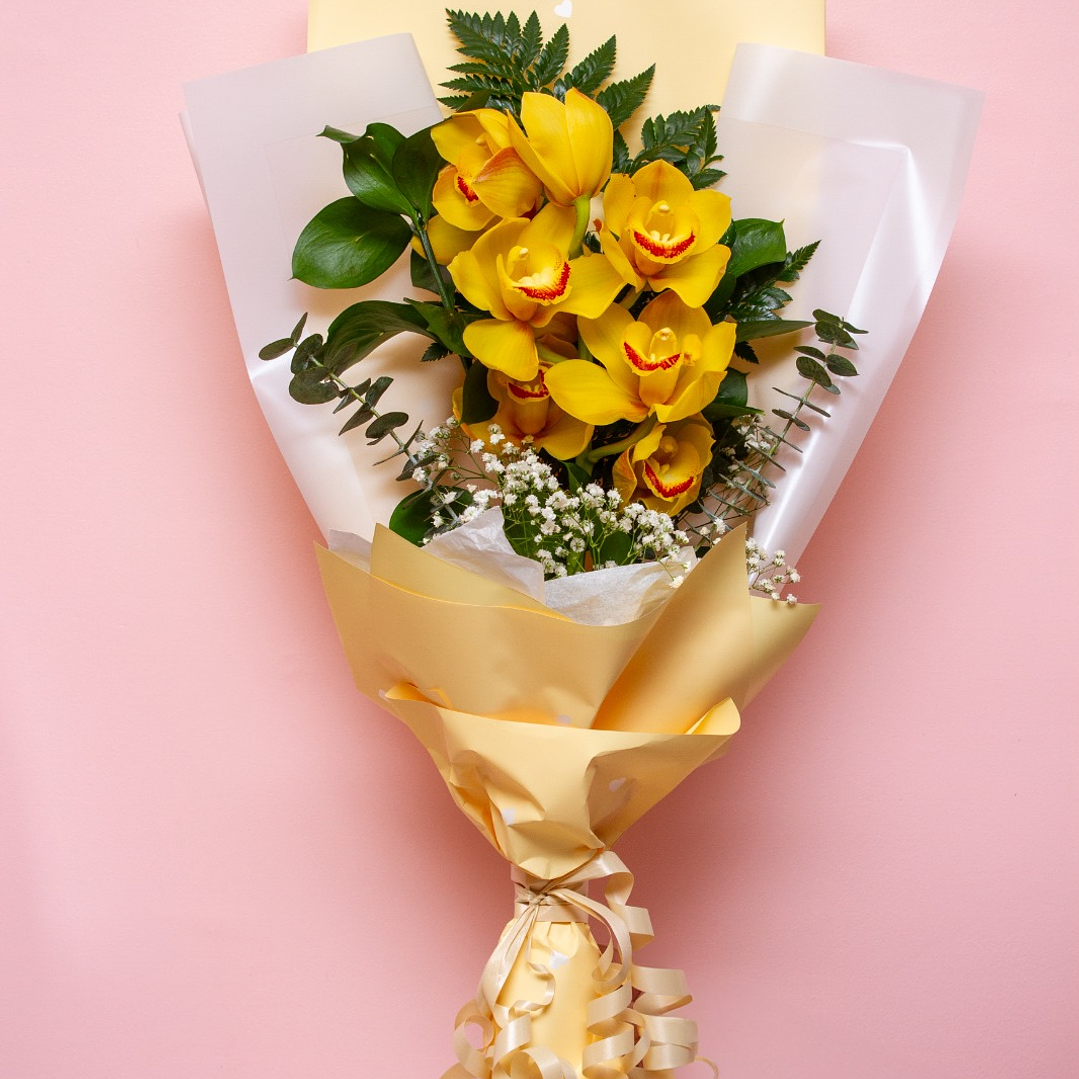 Bouquet Orquideas Amarillas 1