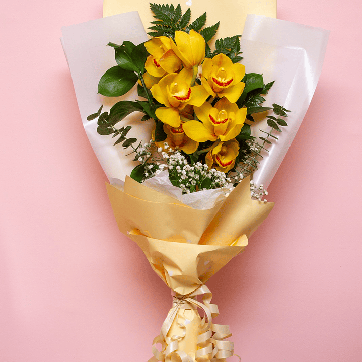 Bouquet Orquideas Amarillas 1