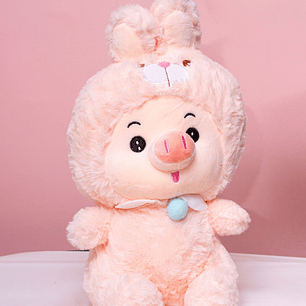 Peluche Cerdito Disfraz Conejito 