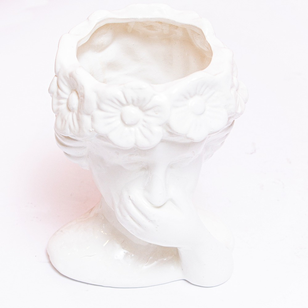 Matera En Ceramica Diseño Rostro 2