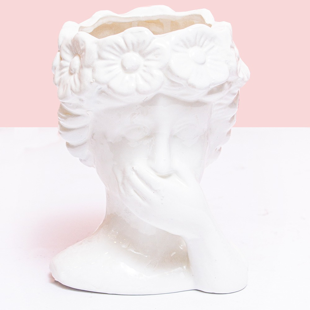 Matera En Ceramica Diseño Rostro 1