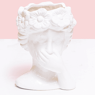 Matera En Ceramica Diseño Rostro