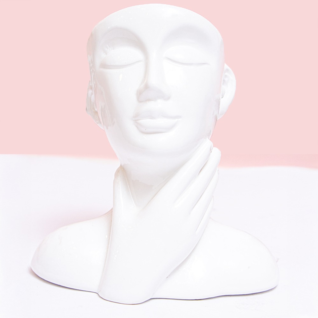 Matera En Ceramica Diseño Rostro Mediano 1