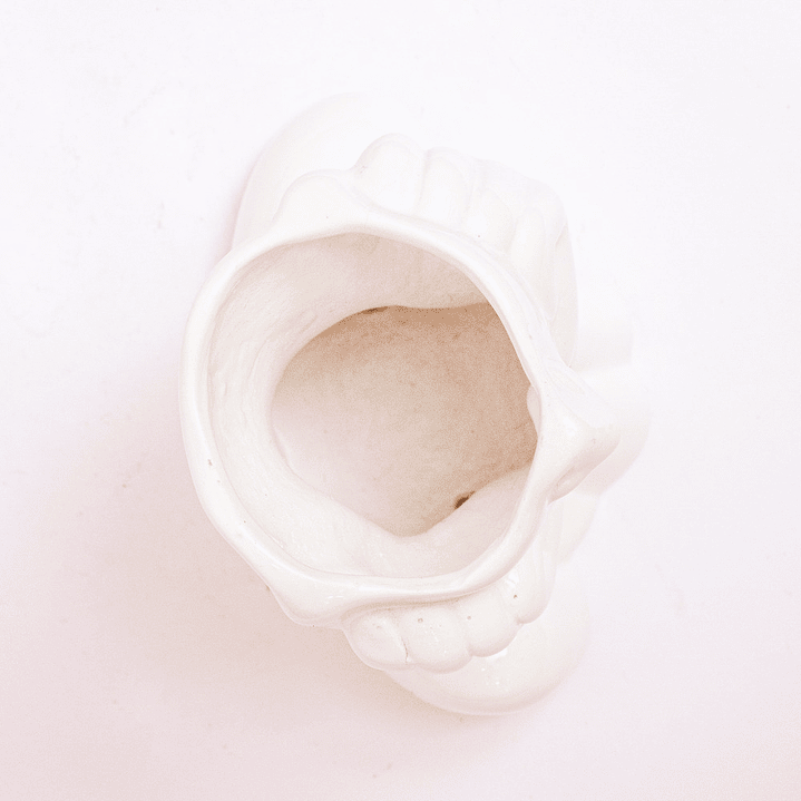 Matera En Cerámica Rostro Blanco 3