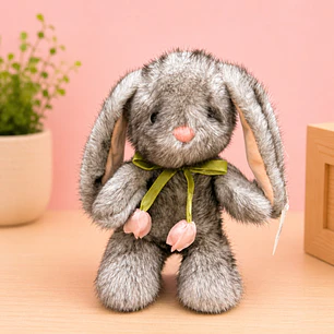 Peluche Conejo Tulipan Gris