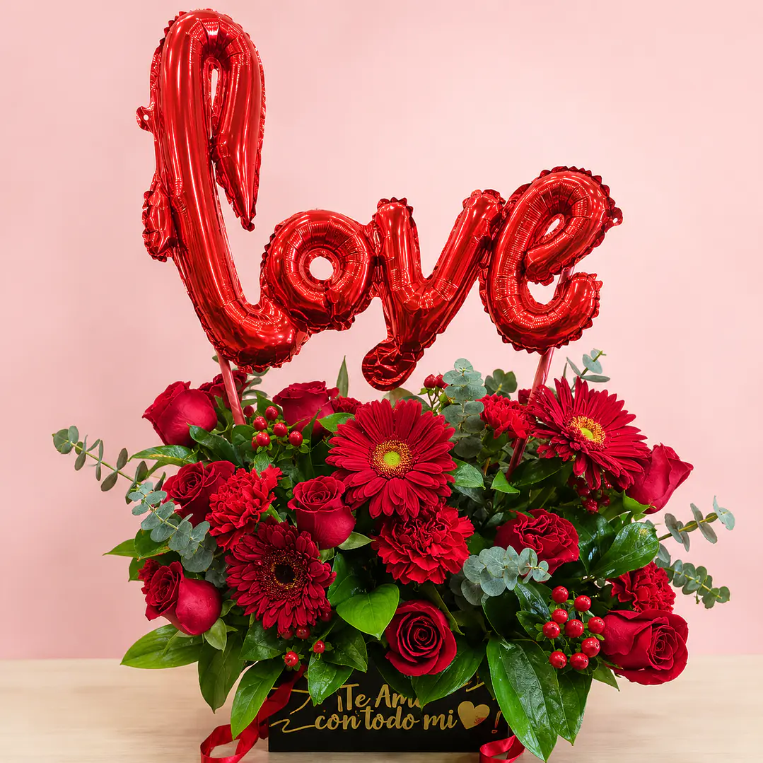Jardín Floral Love Carmesí 1