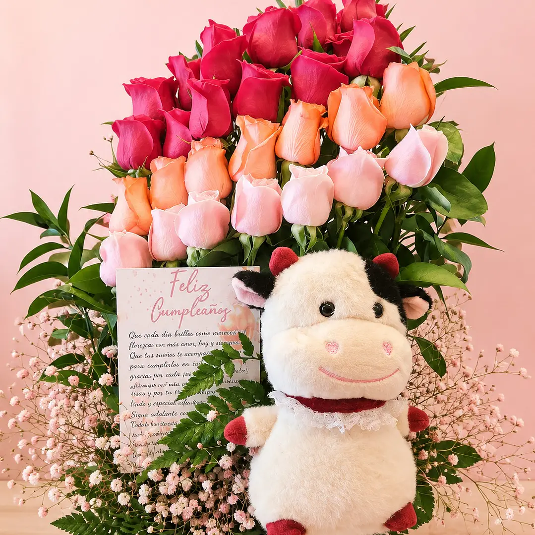 Arreglo Floral Sentimiento Rosas 1