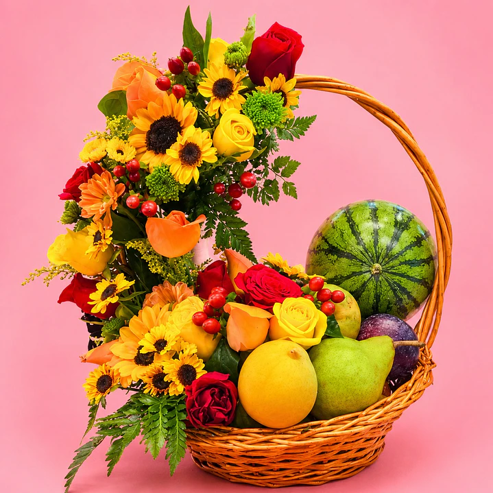 Arreglo Floral Canasta Frutal 1