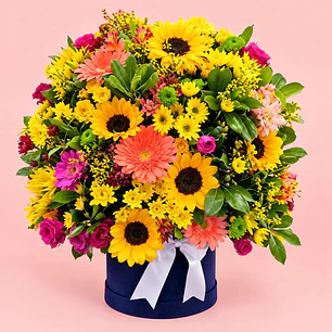 Arreglo Floral Tropical Smile Rosa Girasol Gerbera