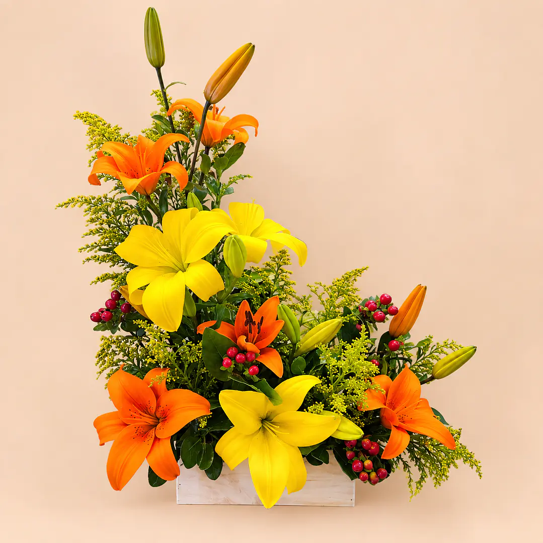 Arreglo Floral De Lirios Lilis 1