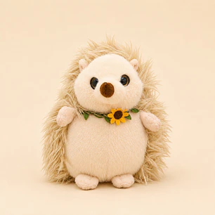 Peluche Erizo Blanco Girasol