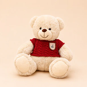 Peluche Oso Teddy Buzo Rojo