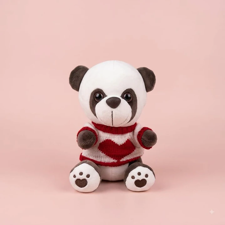 Peluche Oso Panda Buzo Lana 1