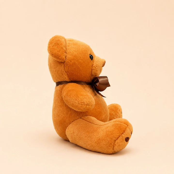 Peluche Osito Cafe Con Moño 2