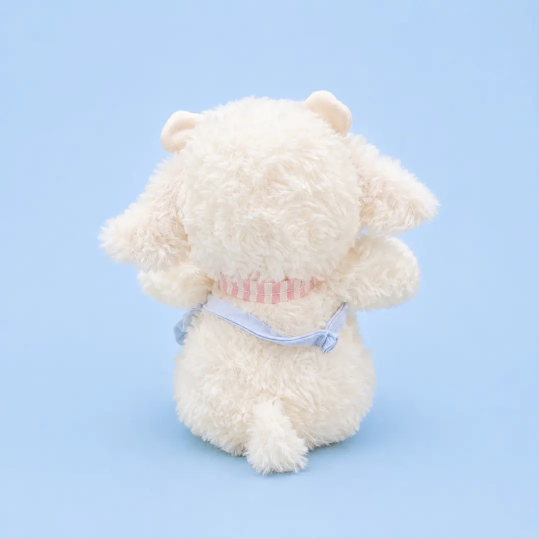 Peluche Corderito Babero Azul 3