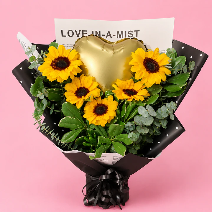 Bouquet Coreano con Globo 1