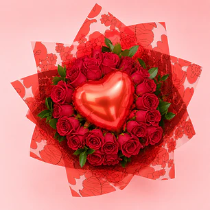 Ramo Corazón Globo