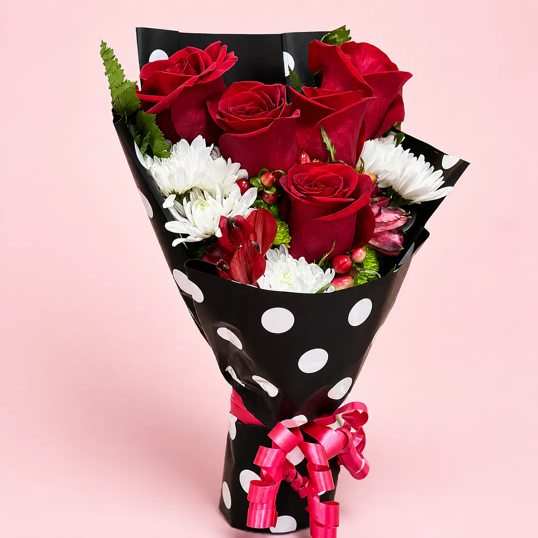 Bouquet Mini Rosas Rojas 1