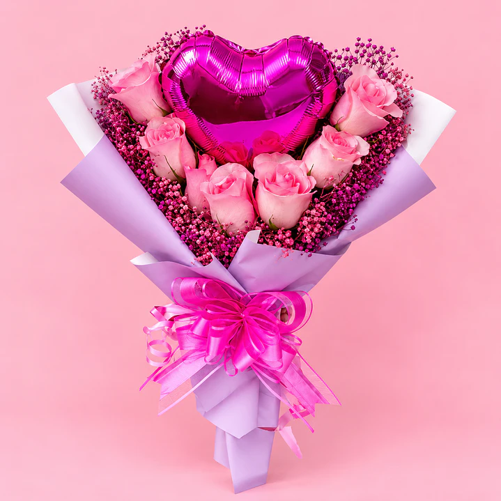 Bouquet Coreano con Globo 2