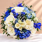 Ramo de Novia Cenicienta + Prendedor Floral para Novio 💙 - Miniatura 2