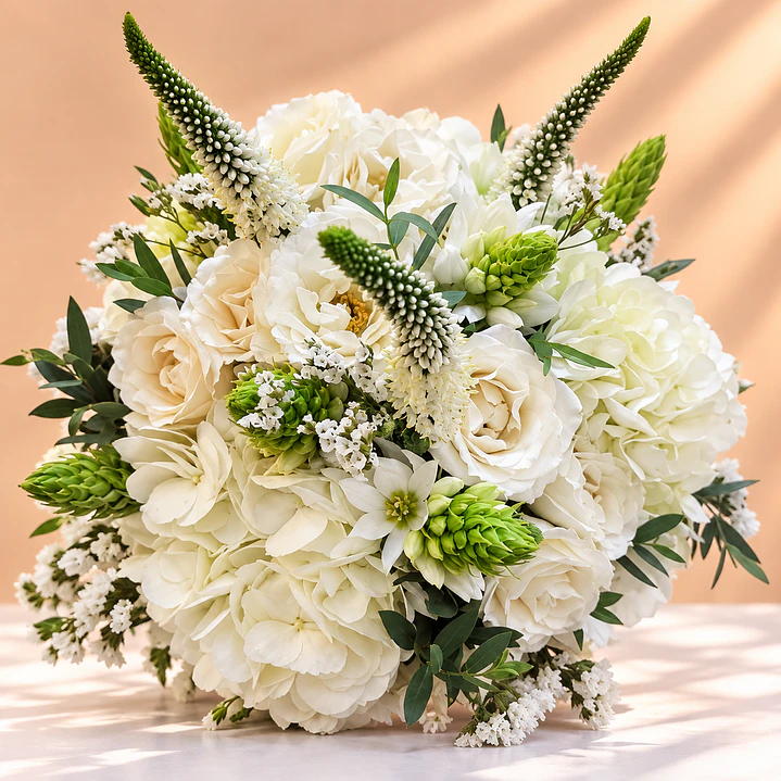 Ramo de Novia Tiana – Jardín Encantado + Prendedor Floral para Novio 2