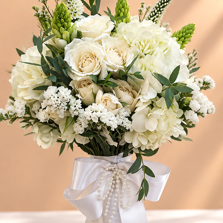 Ramo de Novia Tiana – Jardín Encantado + Prendedor Floral para Novio 3