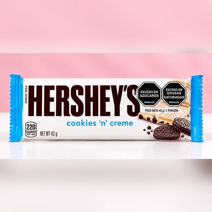 Barra de Chocolate Hershey’s Cookies ’n’ Creme 1