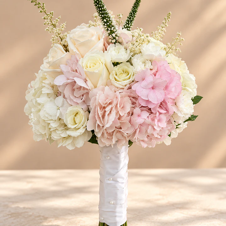 Ramo de Novia Aurora – Jardín de Ensueño + Prendedor para Novio 🌸 2