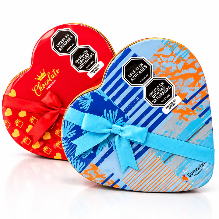Chocolates Samorán en Caja de Corazón – Un Regalo para Enamorar ❤️🍫 2