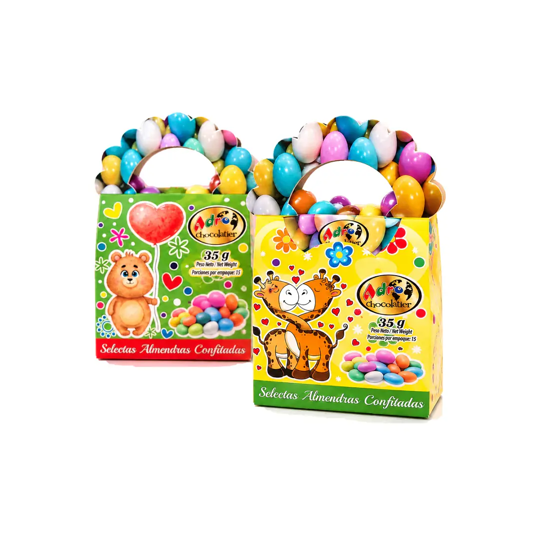 Almendras Confitadas Adro 35 g – Dulces Momentos de Color 🌈🍬 1