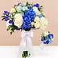 Ramo de Novia Cenicienta + Prendedor Floral para Novio 💙 - Miniatura 1