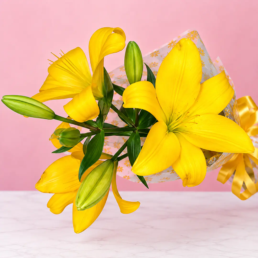 💛🌼 Ramo de Lirios Amarillos Caricias de Sol ✨ 2