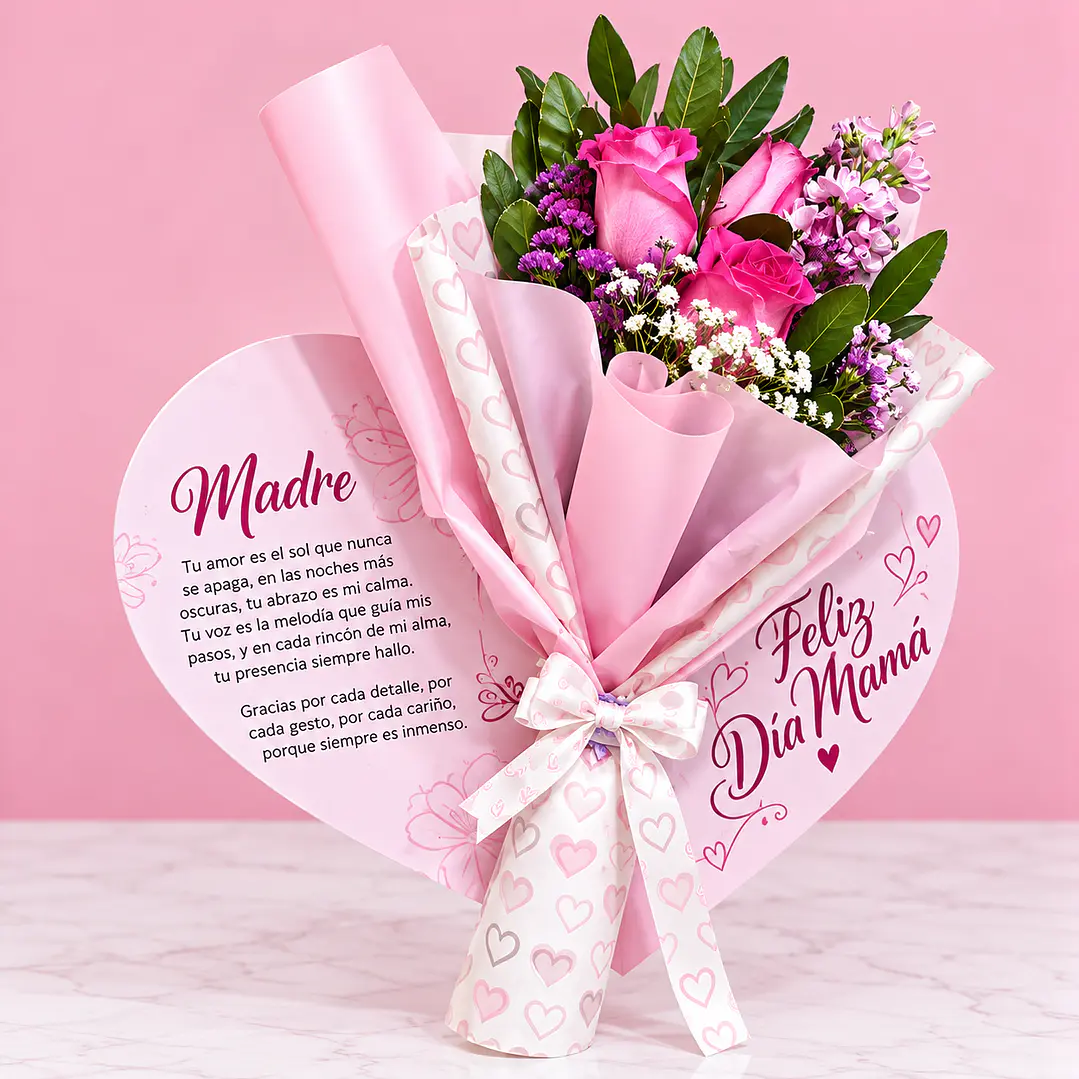 🌸💕 Ramo Floral Mi Primer Amor, Mamá ❤️ 1