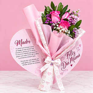 🌸💕 Ramo Floral Mi Primer Amor, Mamá ❤️