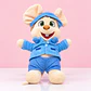 🐭💙 Topo Gigio de Peluche con Pijama Azul – Dulces Sueños y Ternura - Miniatura 1
