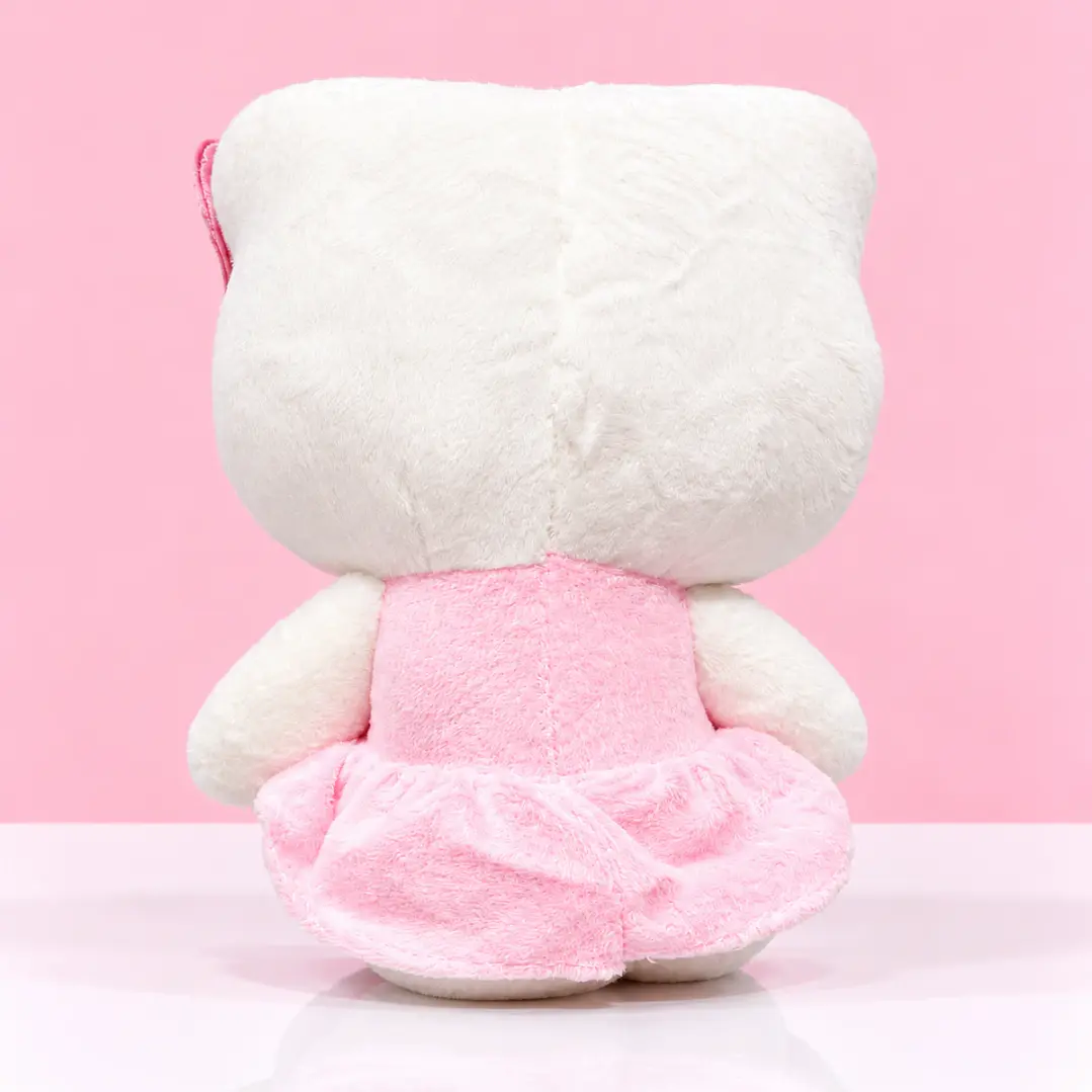 🎀 Hello Kitty de Peluche con Vestido de Fresa 🍓🎀 3