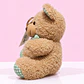 🧸💚 Osito de Peluche Café con Moño Verde – Un Abrazo Lleno de Ternura - Miniatura 2