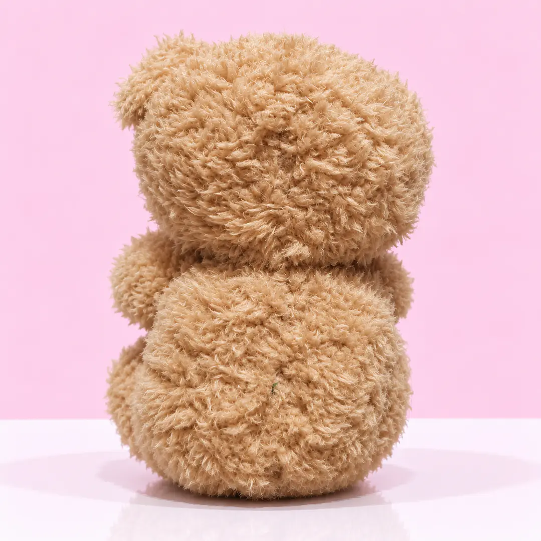 🧸💚 Osito de Peluche Café con Moño Verde – Un Abrazo Lleno de Ternura 3