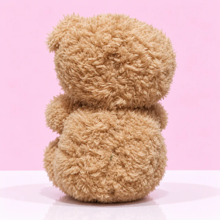 🧸💚 Osito de Peluche Café con Moño Verde – Un Abrazo Lleno de Ternura 3