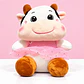 🐮🎀 Vaquita Bailarina de Peluche – Vestido Rosado  💕 - Miniatura 1