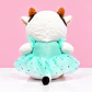 🐮🎀 Vaquita Bailarina de Peluche – Vestido  Azul 💕 - Miniatura 3