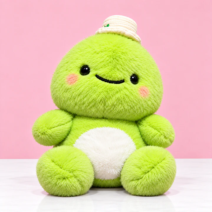 🐢💚 Tortuga de Peluche Verde con Sombrerito – Un Abrazo Lleno de Ternura 1