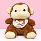 🐵🎀 Monito de Peluche con Pañuelo de Cuadros – Dulce y Tierno 💕 - Miniatura 1