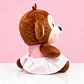 🐵🎀 Monita de Peluche con Vestido Rosado – Dulce y Encantadora 💕 - Miniatura 2