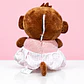 🐵🎀 Monita de Peluche con Vestido Rosado – Dulce y Encantadora 💕 - Miniatura 3
