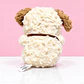 🐶🤎 Perrito de Peluche Crema con Bufanda Café – Un Abrazo Lleno de Ternura - Miniatura 3