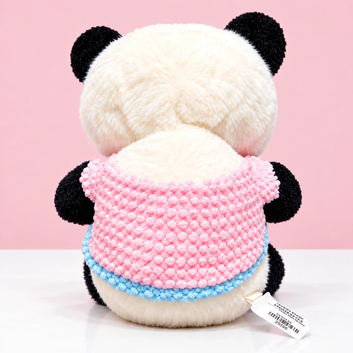 🐼💕 Panda de Peluche con Suéter Rosa – Un Abrazo Lleno de Ternura 3