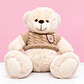 🧸🤍Osito de Peluche Crema con Suéter Beige – Un Abrazo Lleno de Amor - Miniatura 1
